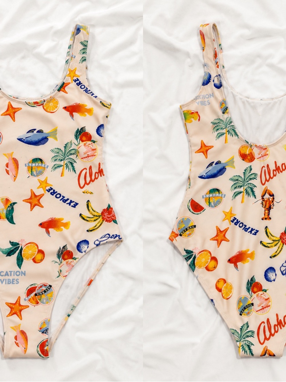 Old Navy women’s  One-Piece Swimsuit - Aloha Tropical Print